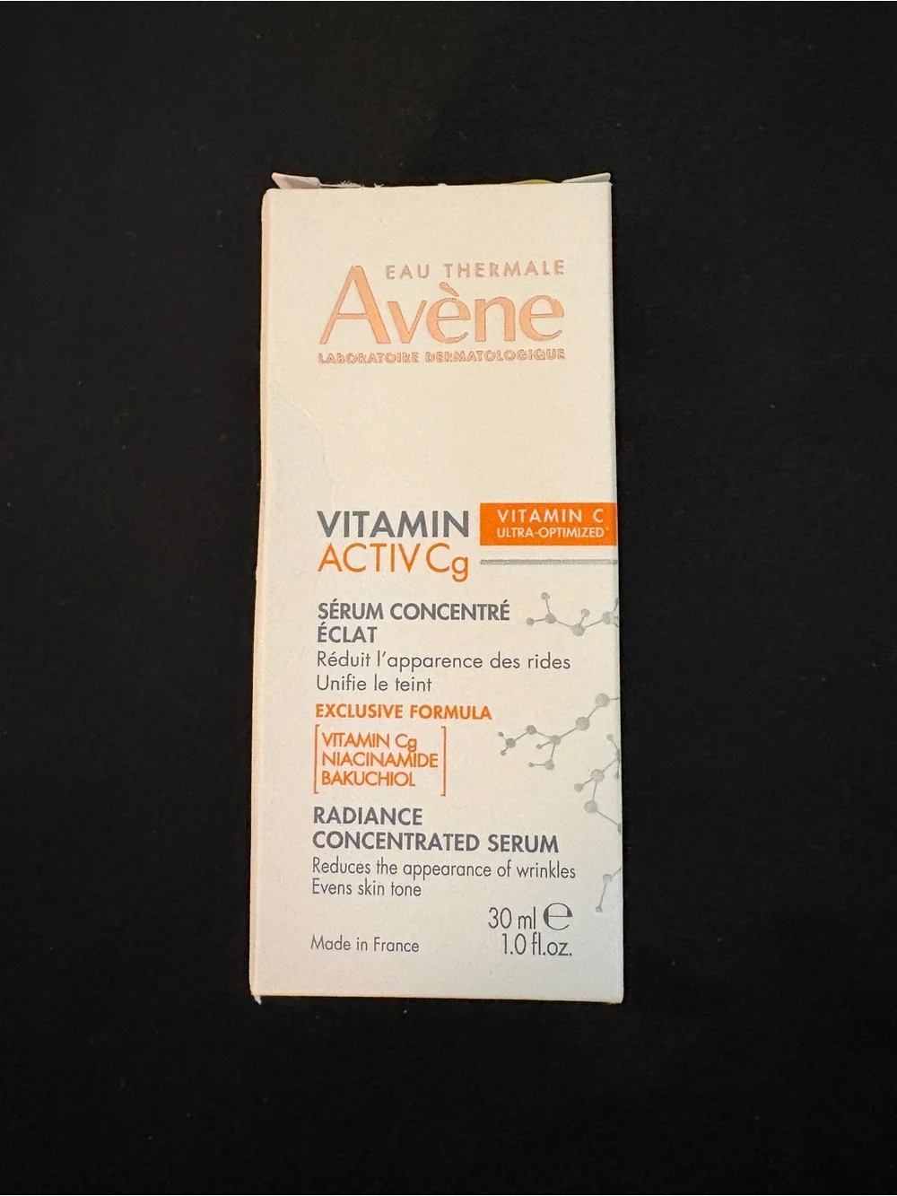 Avène Vitamin Activ Cg Radiance Concentrated Serum 30ml NIB Exp 01/2028